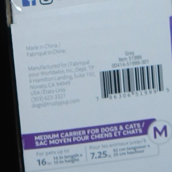 Trusty Pup 2 in 1 Cat Dog Medium Pet Backpack & Carrier NWT/NEW - Picture 14 of 16